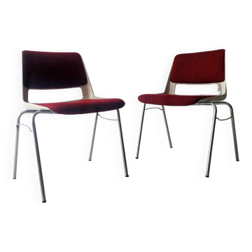 Chaise de bureau empilable, années 1970