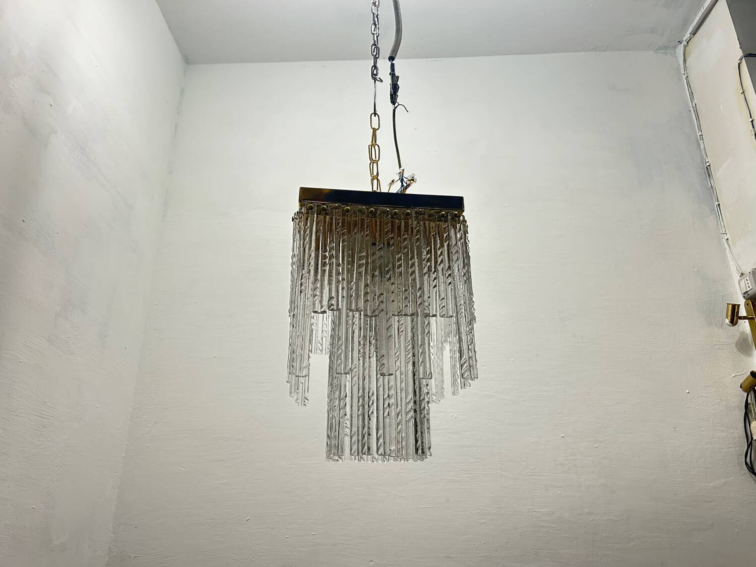 Murano Glass Rod Ceiling Light Flushmount