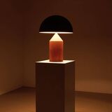 Rare lampe de table Atollo 1ère édition par Vico Magistretti pour Oluce Italie 1977