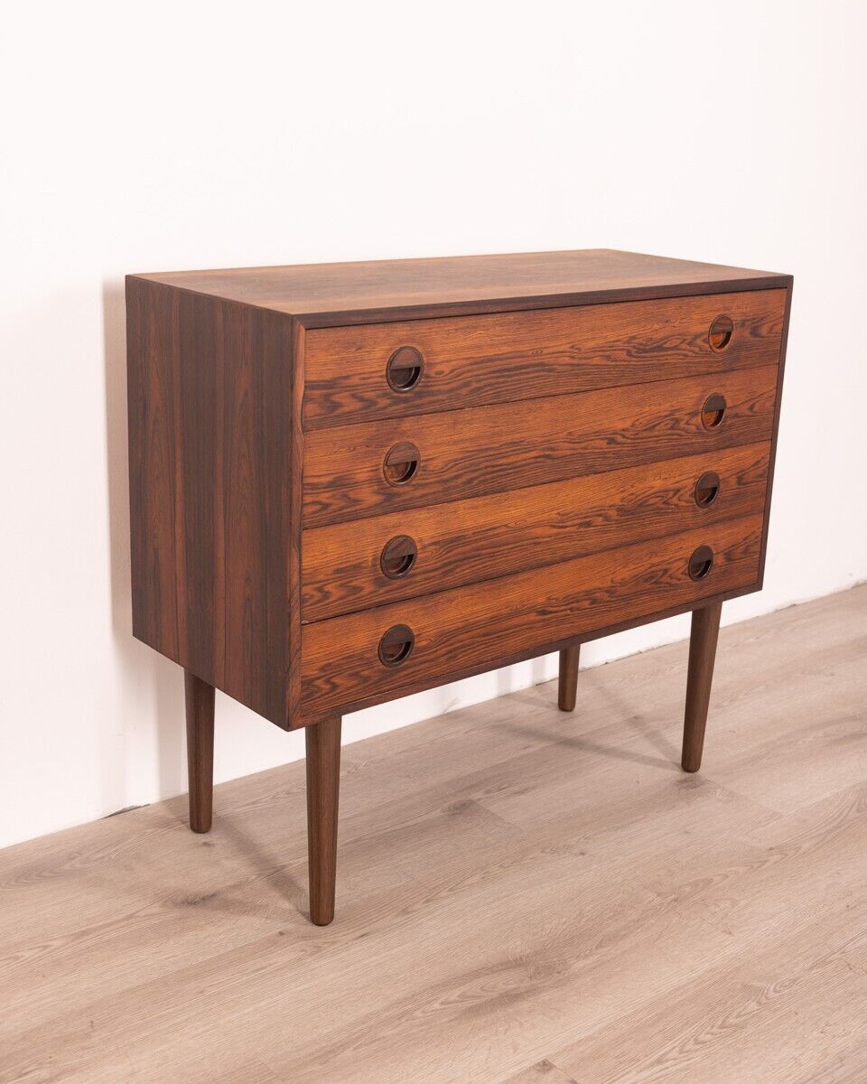 Commode en palissandre avec quatre tiroirs design Hvidt & Mølgaard