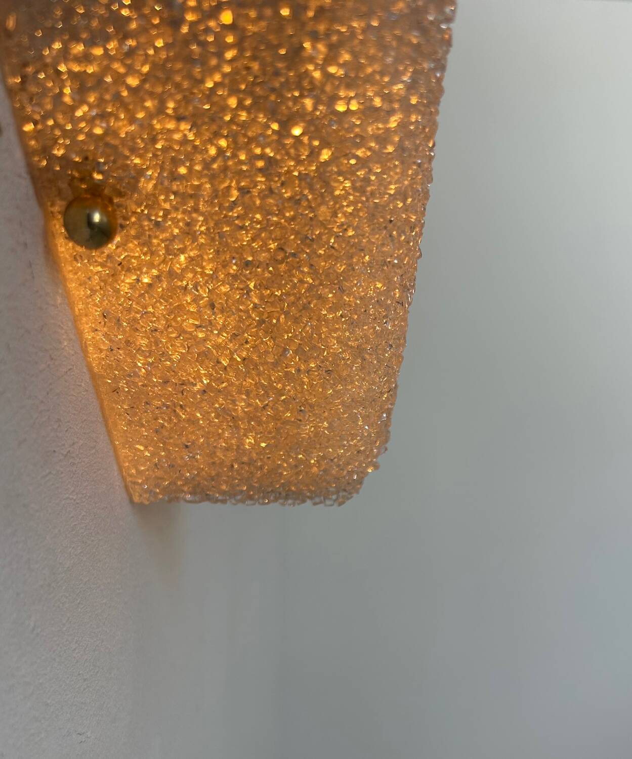 Vintage brass and Perspex wall lamp, France 1960
