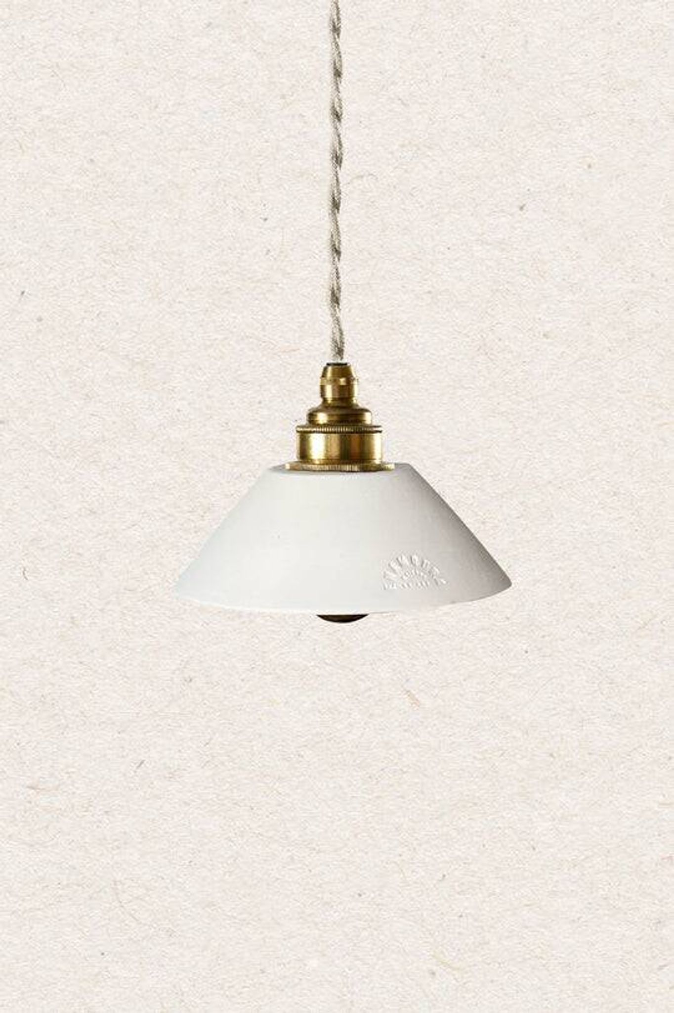 PITCHOUN - White terracotta - Pendant light