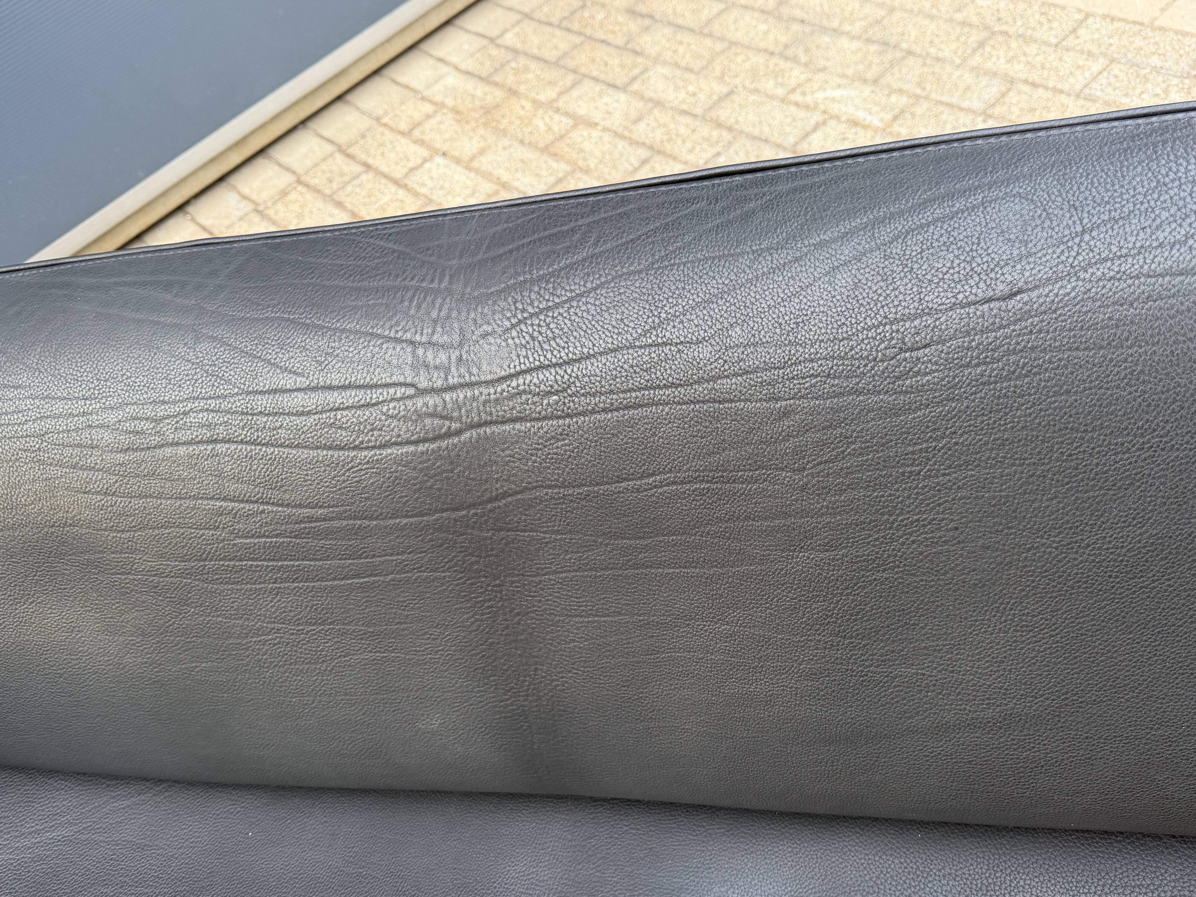 De sede ds-125 3zit zwart buffel leder neck 5mm als nieuw!