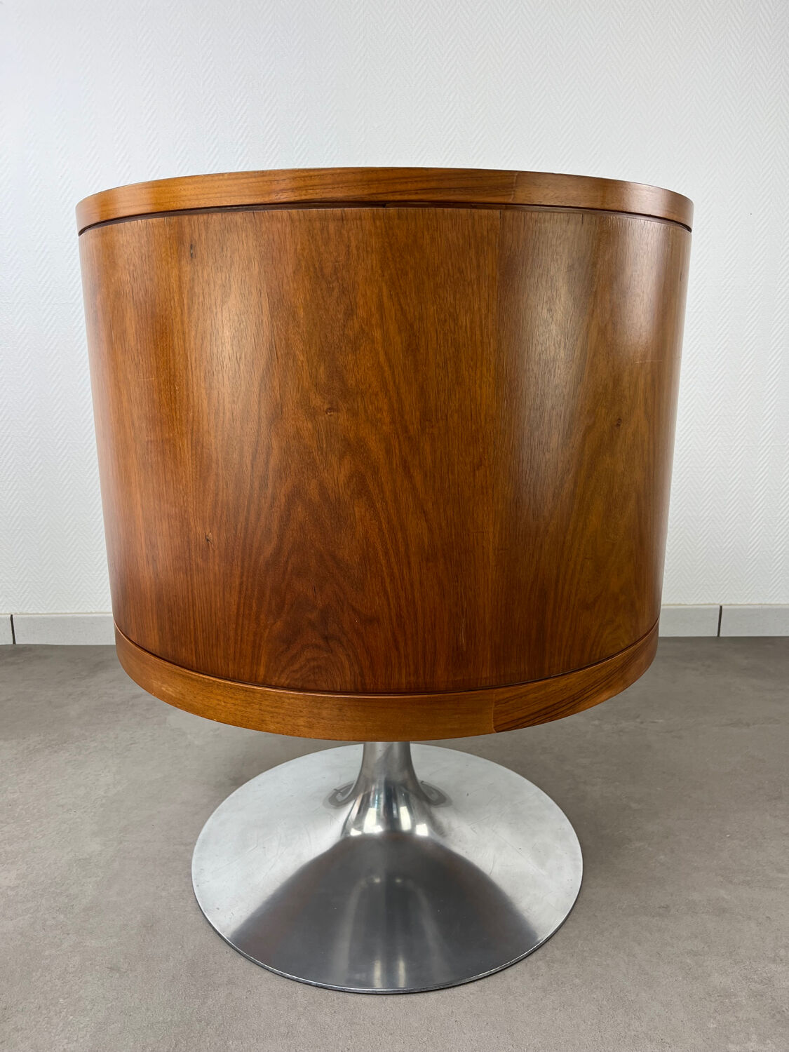 Arkana Maurice Burke, swivel side table with tulip base.