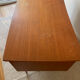 Vintage double-sided Danish teak desk