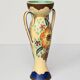 Amphora Vase Ceramic Gouda Holland - Rubens hand painted flower motif - Model 1035