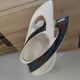 Vintage italian ceramic fruit bowl/vase, 1960s, camillo lusso, 60s vase