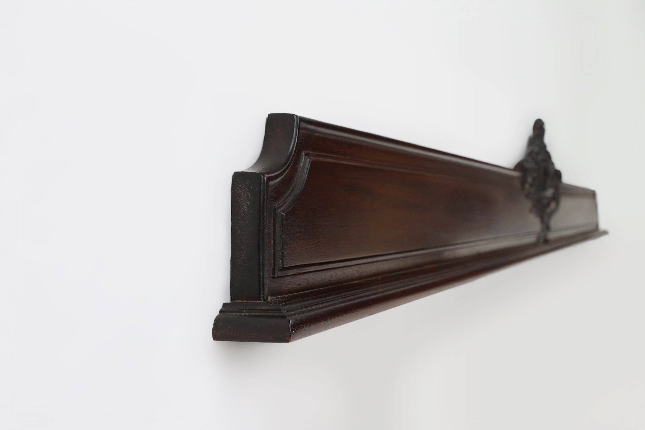 Antique Sculpted Oak Frieze or Wall Ornament, France, 1900s