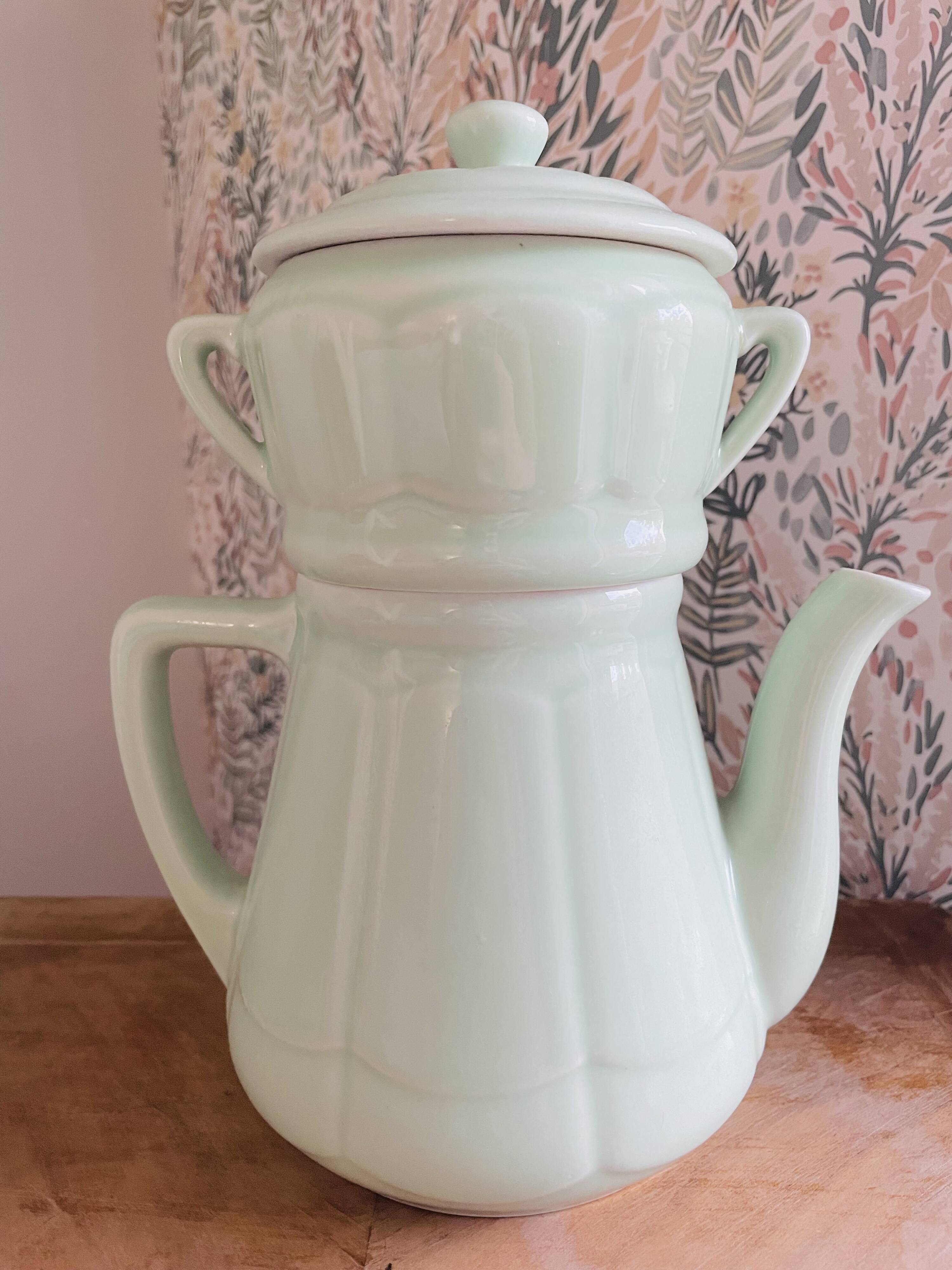 1960s ceramic coffee pot