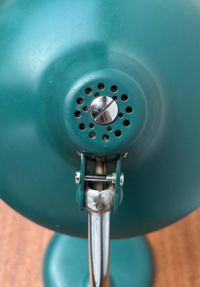 German green table lamp 6786 from the mid-century by Christian Dell for Kaiser Idell, 1960s.