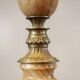 Marble and Copper Night Table Lamp, Late 20th Century