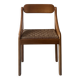 Chaise scandinave vintage en orme et corde tressée, design 1950