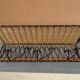 Ferotin coat rack in wicker and metal from the 60s vintage