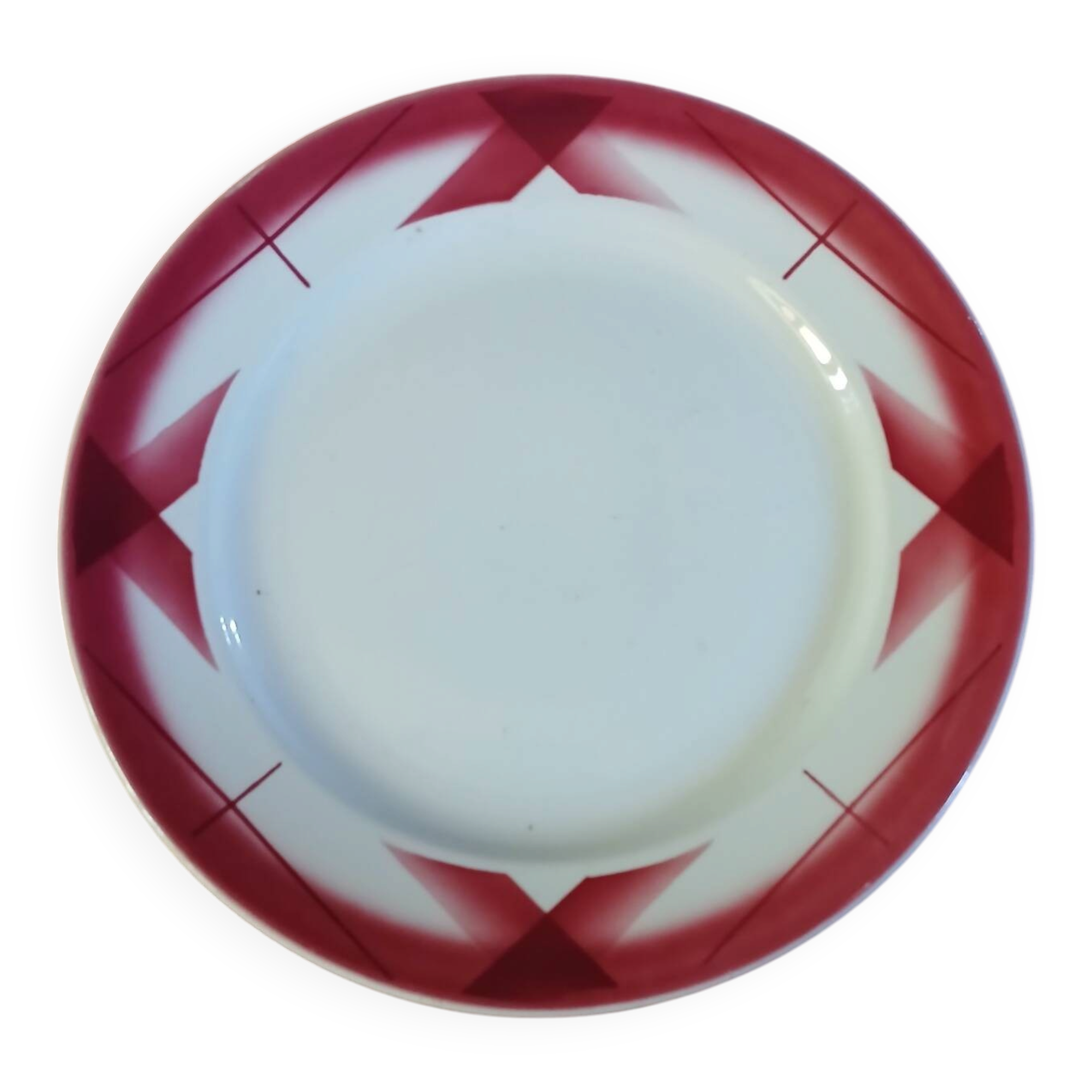 Antique compote dish Sarreguemines