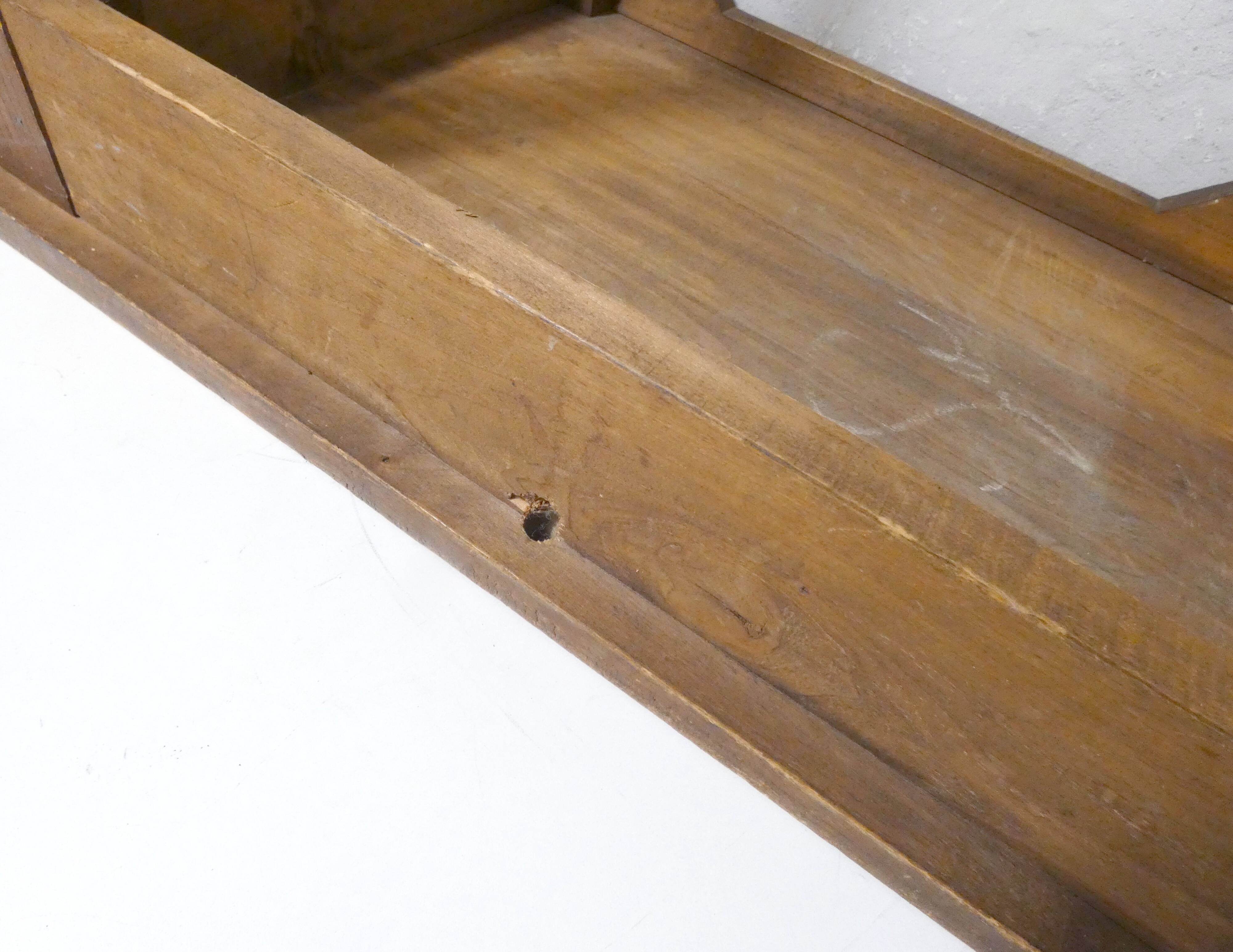 vintage wooden writing desk side table