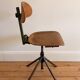Set of 6 Antique Industrial Wooden and Metal Workshop Chairs
