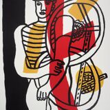 Fernand LÉGER: Cyclist and his bike, signed lithograph