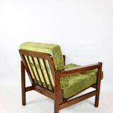 Vintage armchair in green olive, 1970s
