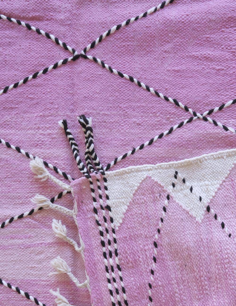 Pink Kilim Rug - 245 x 171 cm