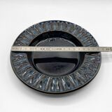 Søholm stoneware plate/dish/trinket tray 3184-2 • Blue series EJ64 by Einar Johansen • Denmark 1960s