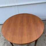 Scandinavian extendable round table in teak dia 116cm an60