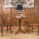 British wooden chair, nineteenth century, England