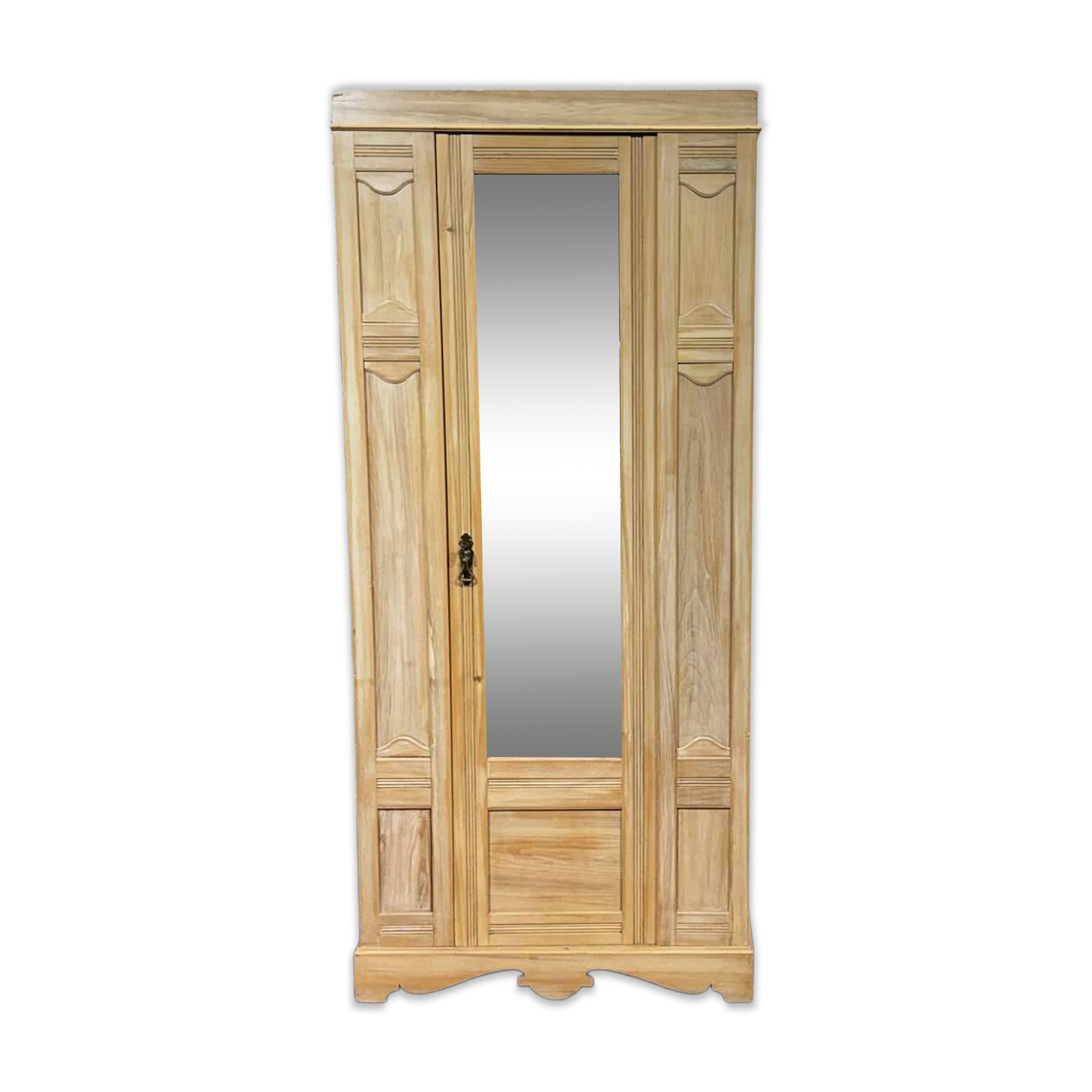 1950s English maple wardrobe