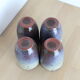Set of 4 blue ceramics cups
