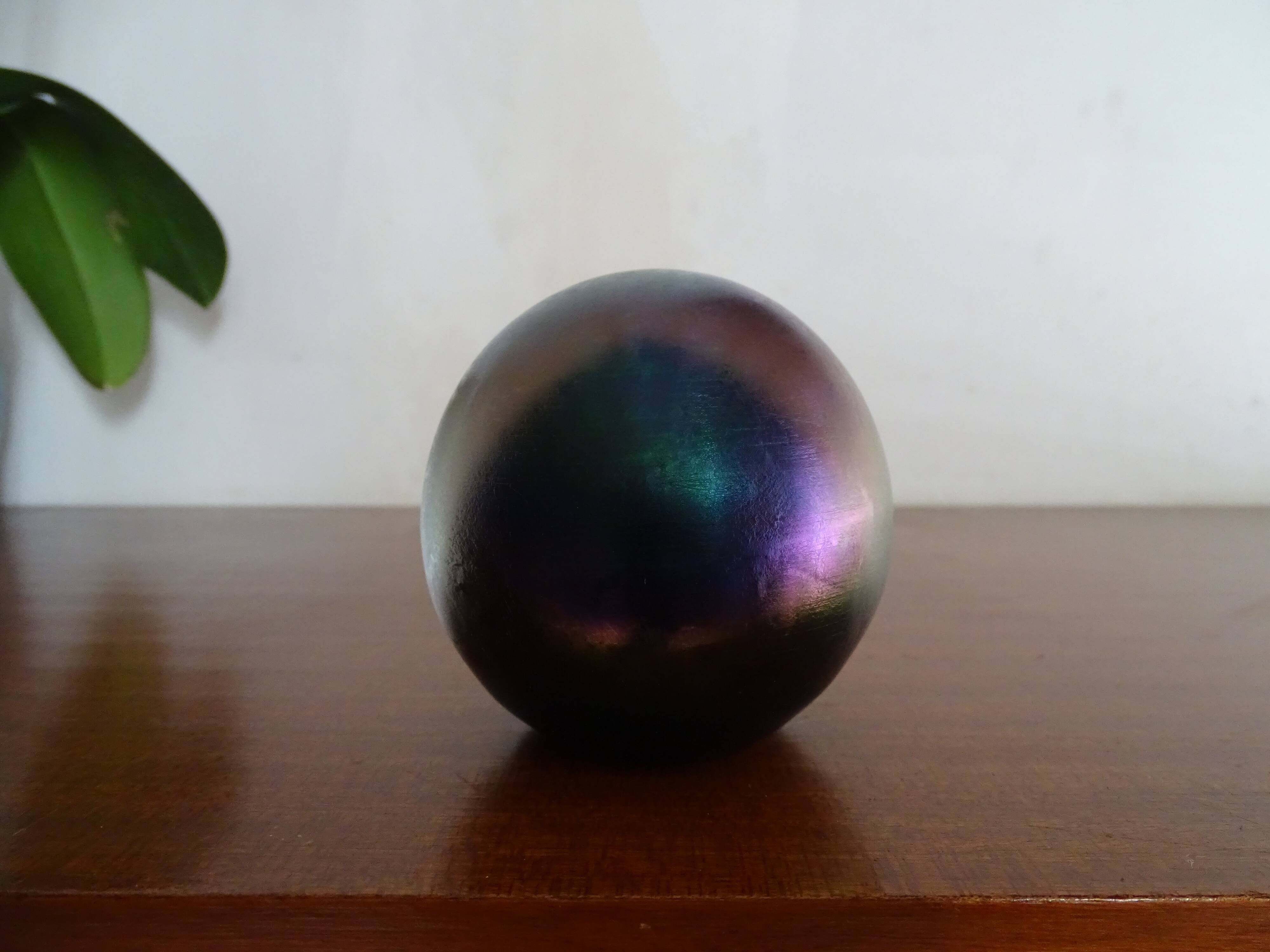 Multicolor multicolor iridescent glass ball paper press