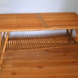 Rectangular rattan coffee table