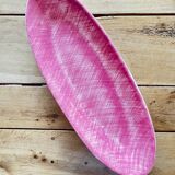 Pink oval dish