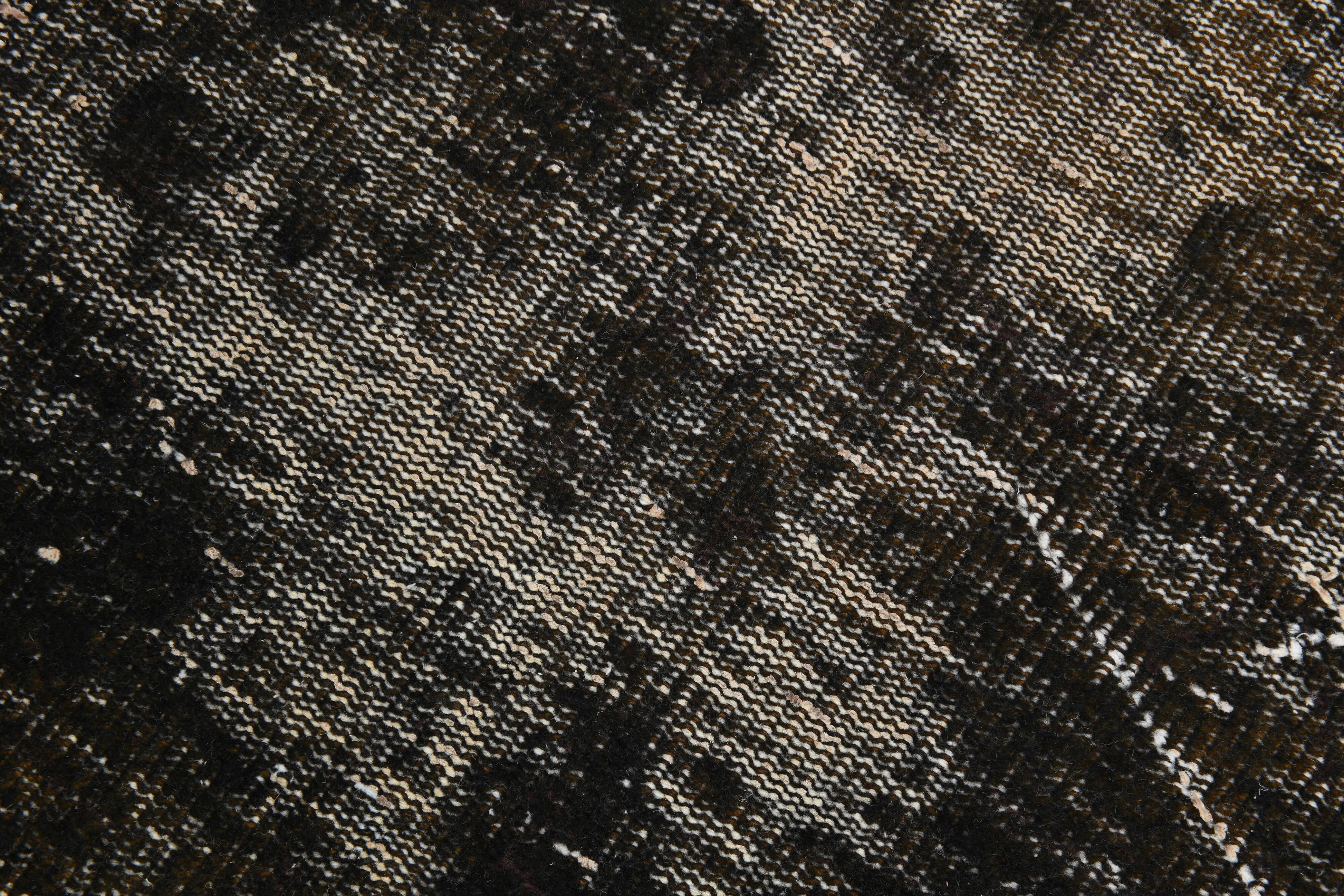 5x9 handmade  brown vintage rug 149x269cm