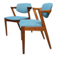 Ensemble de 2 chaises Z en teck modèle 42 de Kai Kristiansen pour Shou Andersen, Danemark