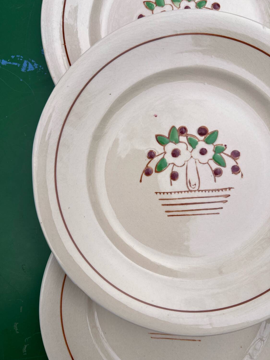 Longwy - 6 Colette model dessert plates