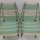 1960 Pair of braided armchairs + Vertex table, Czechoslovakia