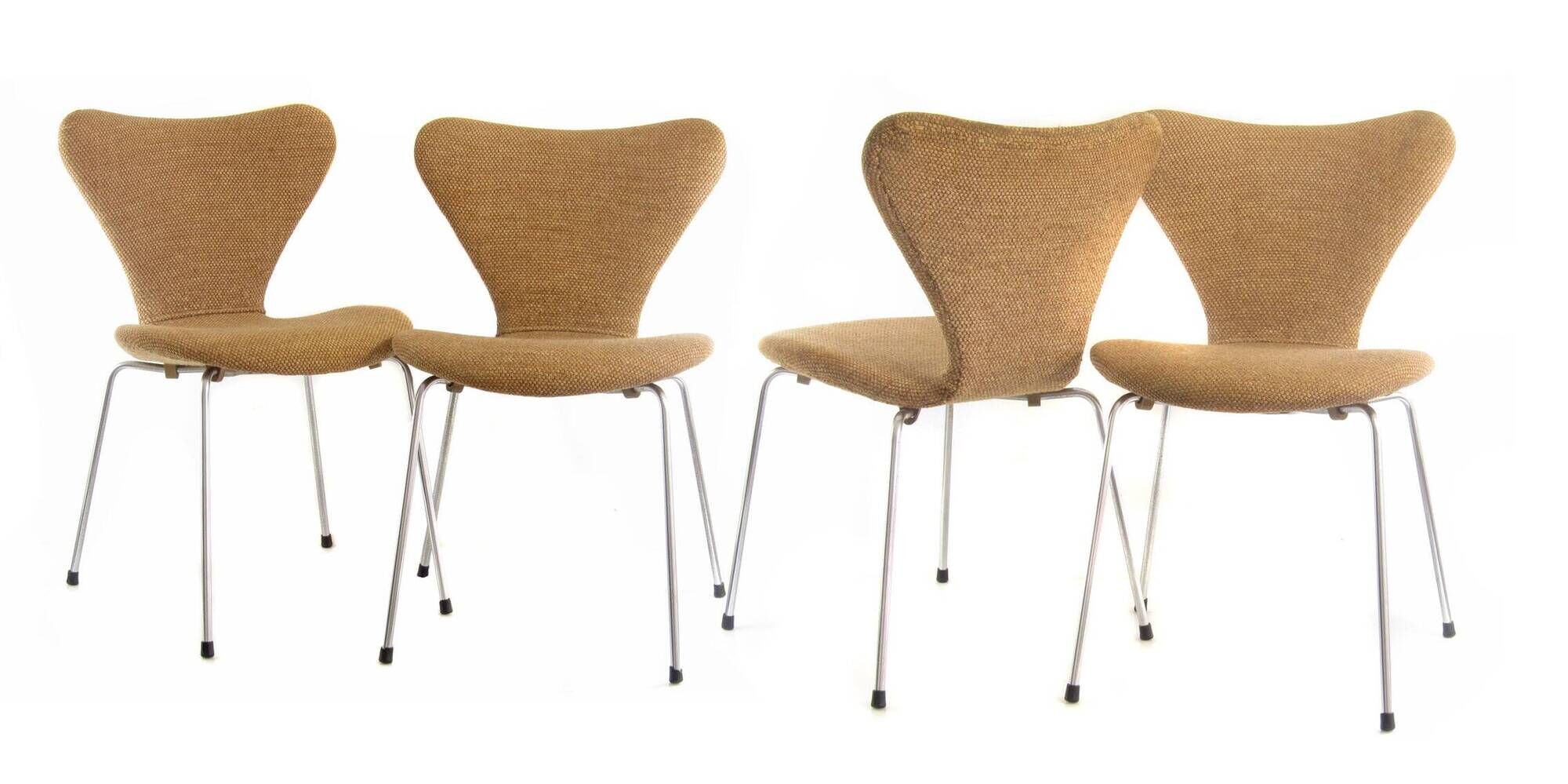 4 Early Fritz Hansen Series 7 chairs Arne Jacobsen 1950s/60s
