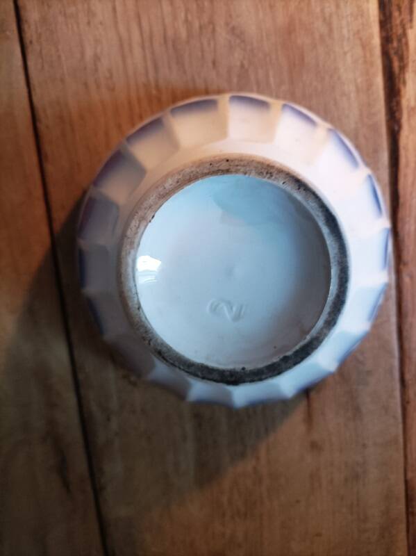 Digoin style ceramic bowl blue decor dpmc 0923233