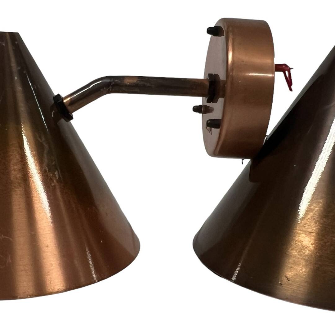 4 Westal copper wall lights