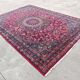 XXL hand-knotted Persian Mashad Moud carpet in wool, 1930s