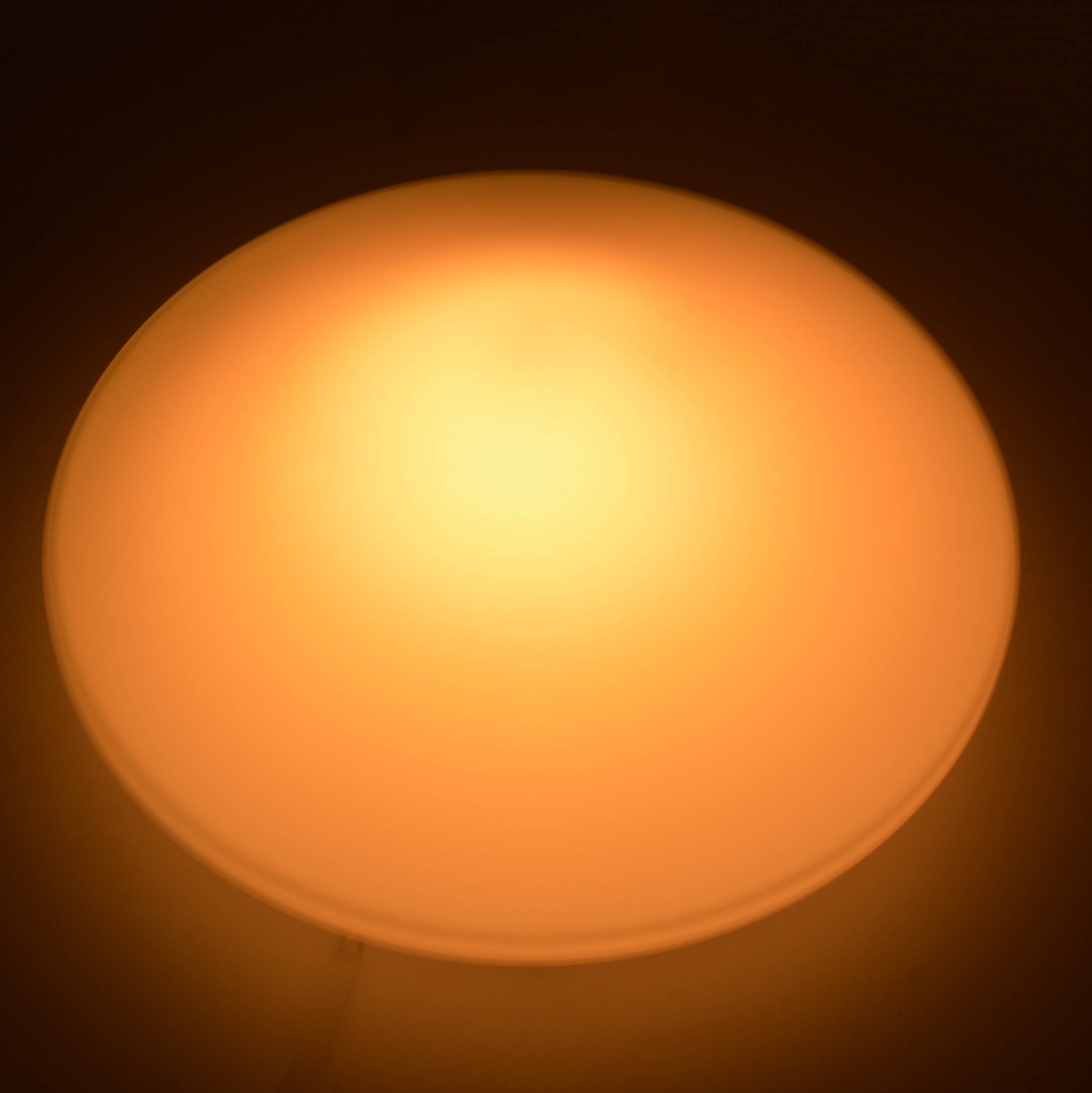 Plafonnier en verre Great White, Penko Pieńsk, Pologne dans les années 1970.