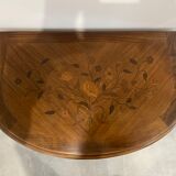 Dressing table half-moon marquetry