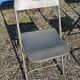 Industrial metal folding chair