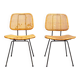 Dining chairs no. 550 in wicker by Dirk Van Sliedregt, Netherlands, 1950s, set of 2