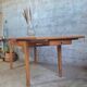 1950s dining table with sliding extensions