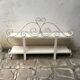 Painted wood and metal shelf