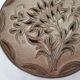 Ceramic trivet with floral motif by Fonck et Matéo (Vallauris)
