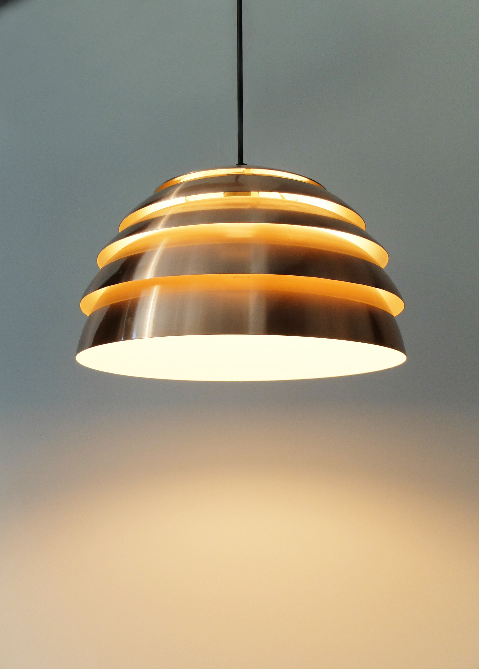 Hanging copper Dome by Hans - Agne Jakobsson Markaryd Sweden, 1960