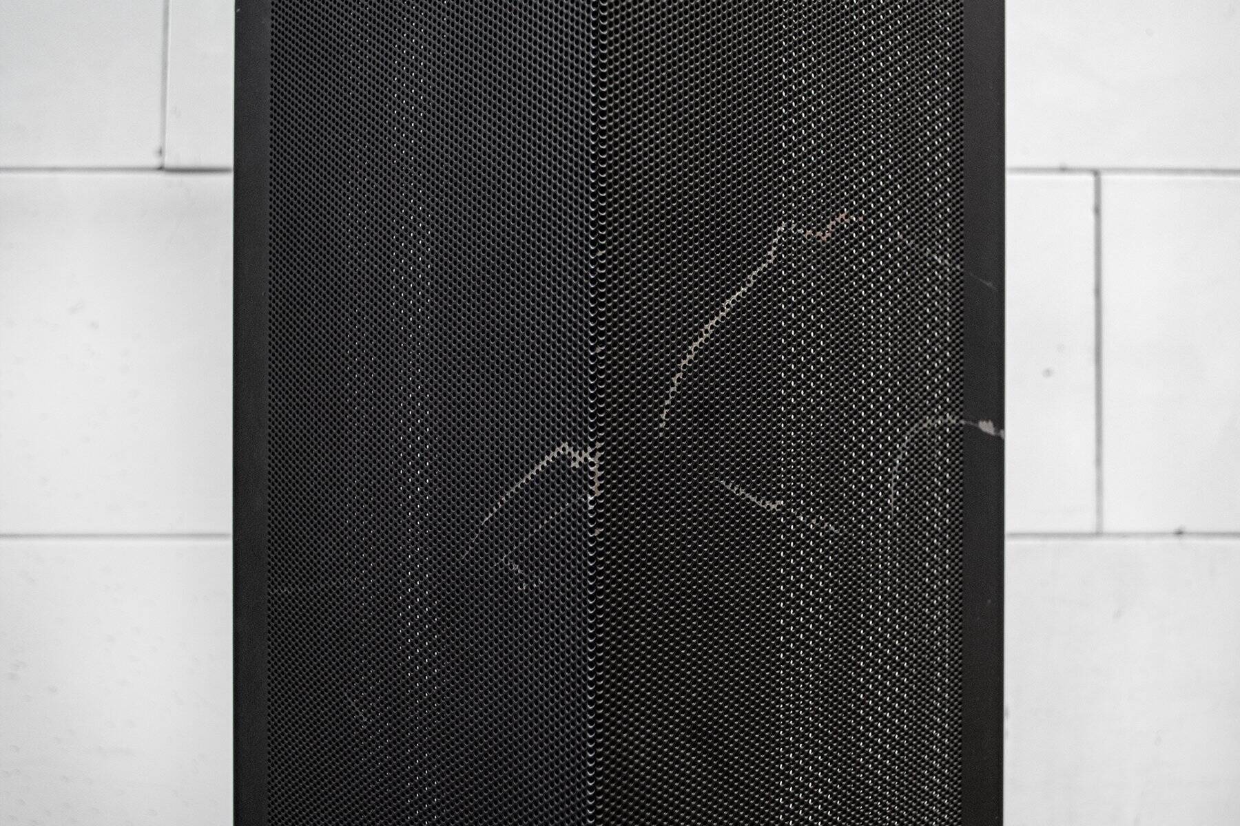Three-light floor lamp in metal by Status Italia, 1990s.