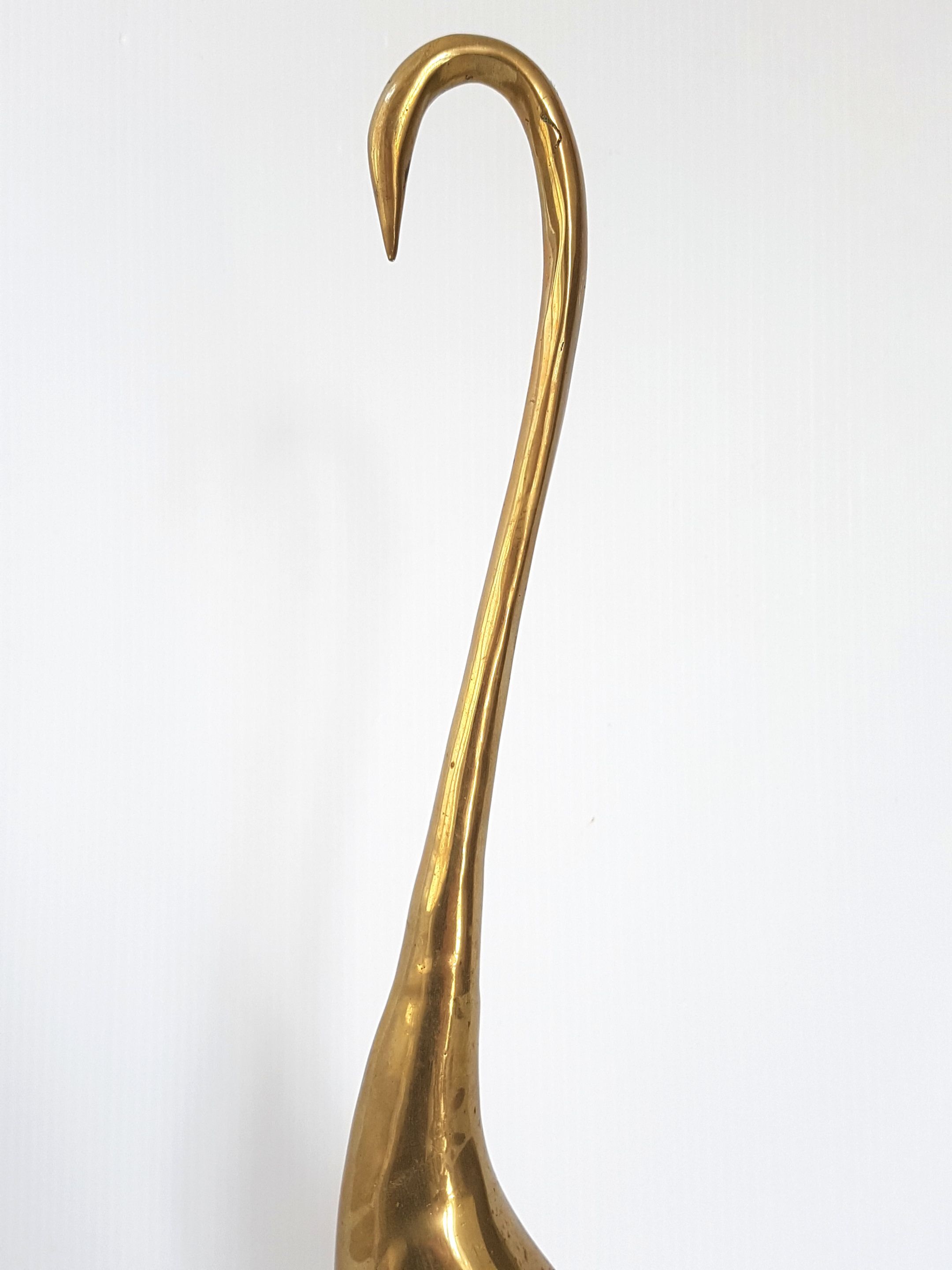 Vintage brass Swan