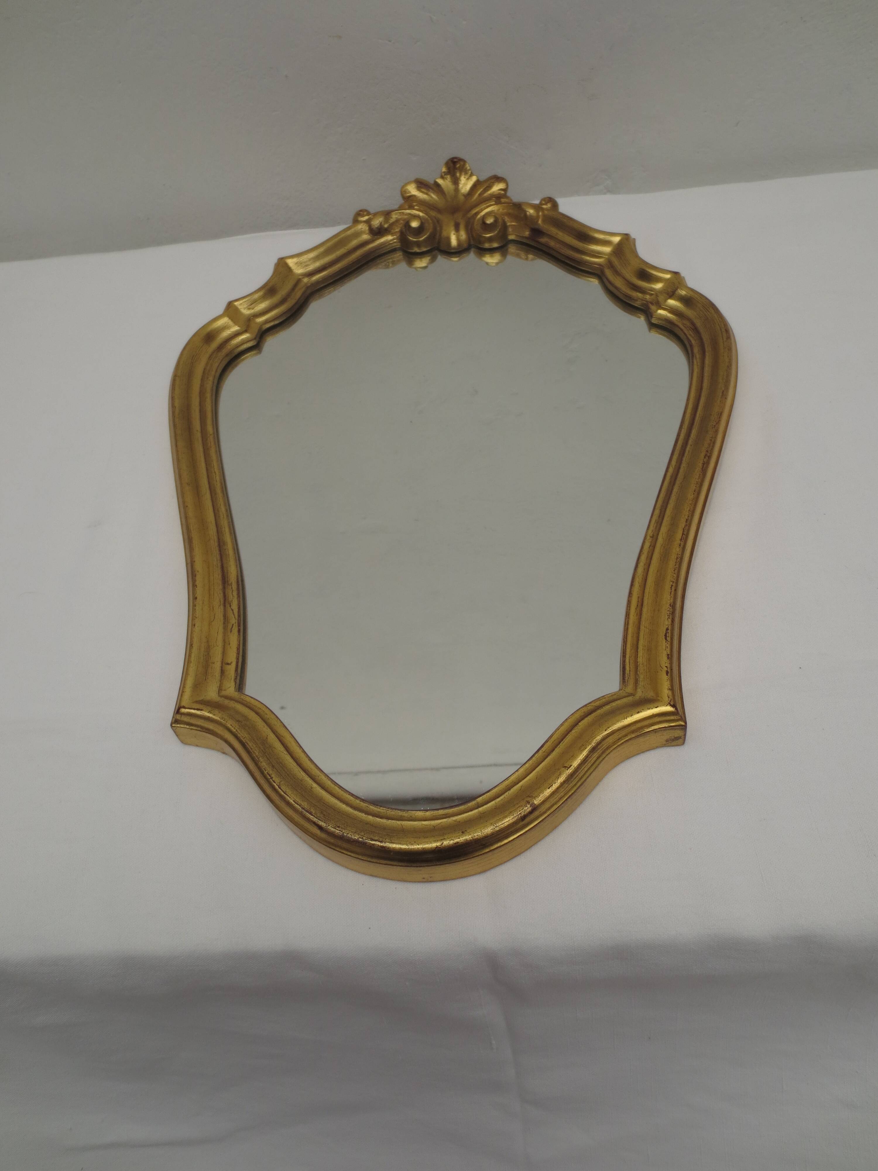Louis XV style golden tower mirror, medium size